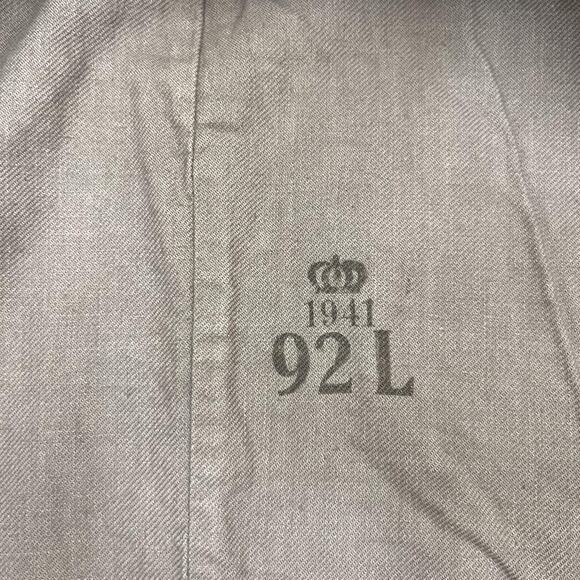 Vintage Swedish Military Wool Field Jacket Mens Large Olive Green 1941 Army WWII - Picture 5 of 8